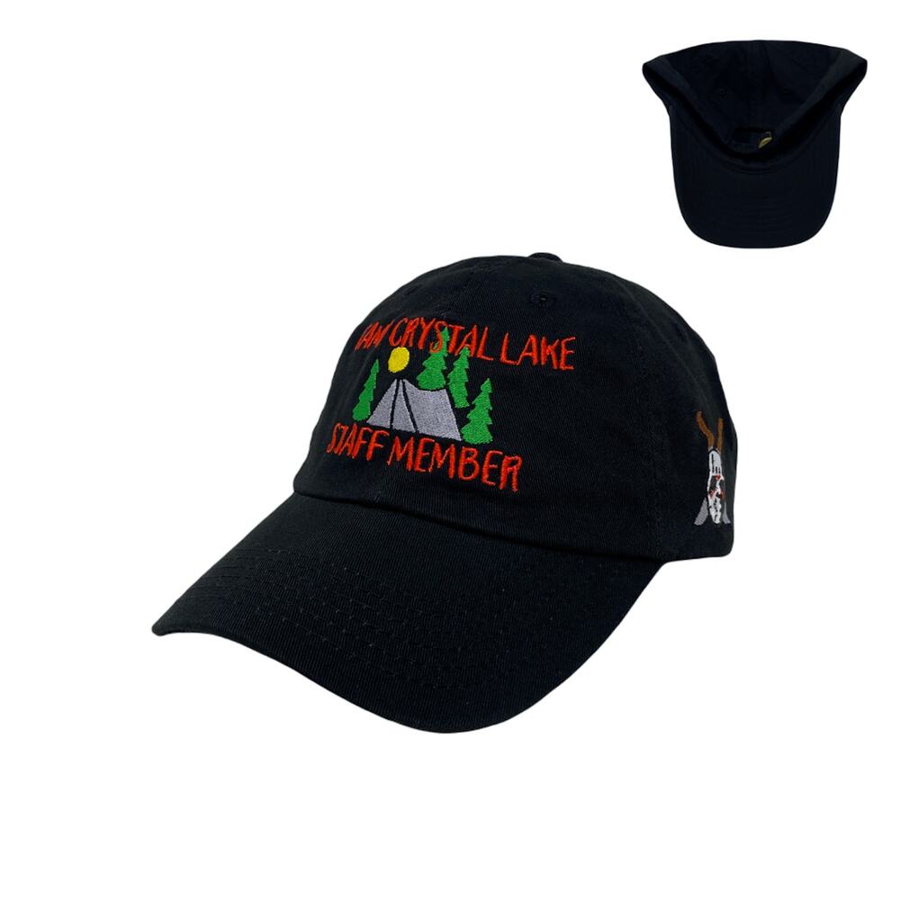 Halloween Hockey Mask Camp Lake Staff Member Dad Hat